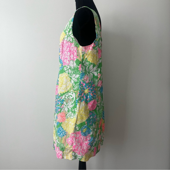 Lily Pulitzer Hibiscus Stroll Cathy Shift Dress Sz 12 Tropical Preppy Vacation - Picture 6 of 10
